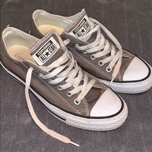 Grey Converse Low Tops